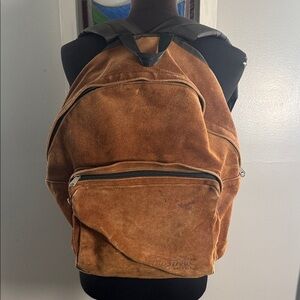 Eastpak Vintage Distressed Suede Backpack